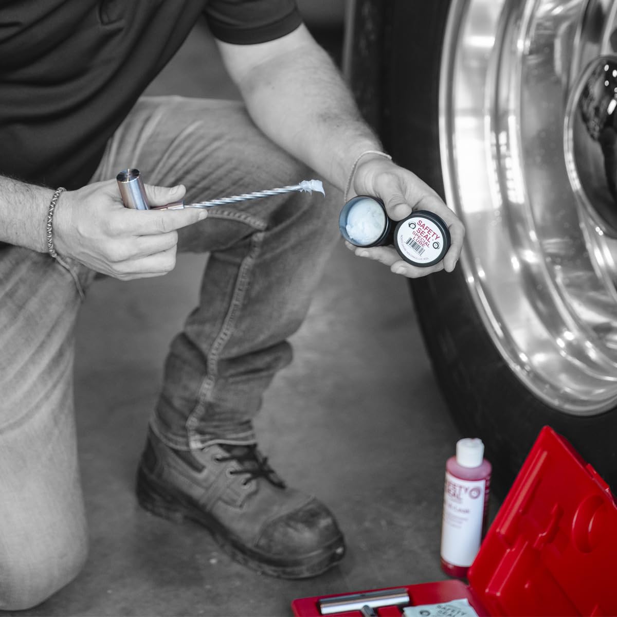 Safety Seal Kit di riparazione pneumatici KTP Heavy Duty per camion
