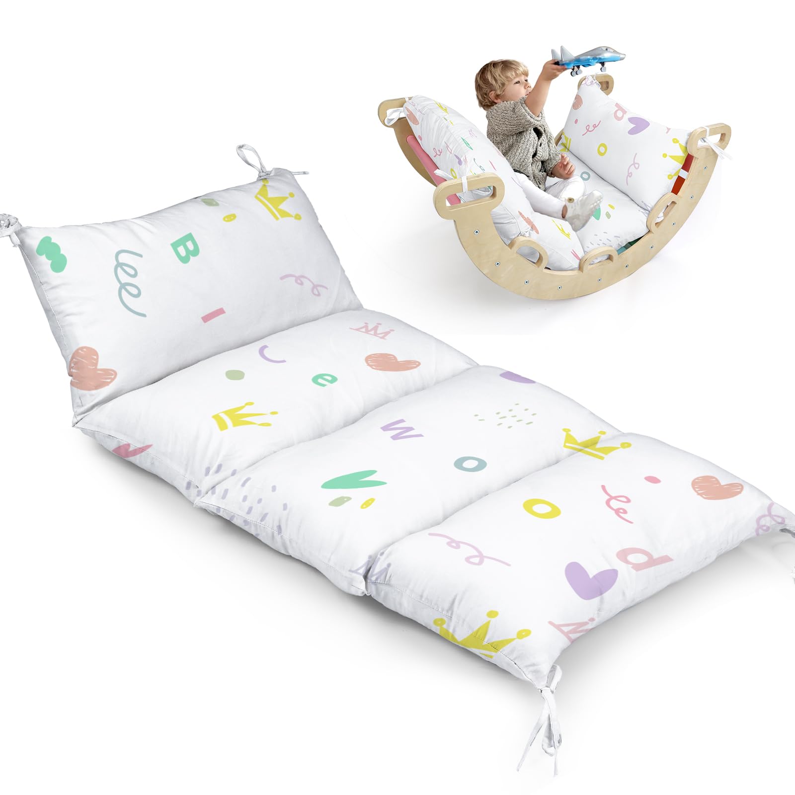 BlueWood Climbing Arch Cushion, Pikler Cushion for Kids, Crown