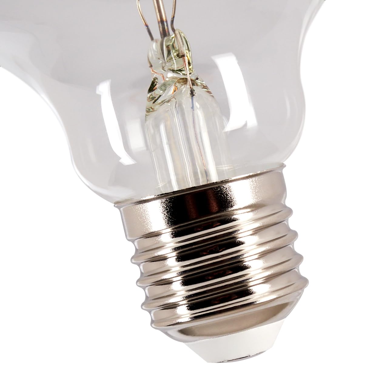HOFSTEIN E27 LED Warmweiss Glühbirne 10er Set 6 Watt Vintage Kugel groß Leuchtmittel mit Filament Klar 2700 Kelvin 350 Lumen Dimmbar für Wohnraum Beleuchtung, G95