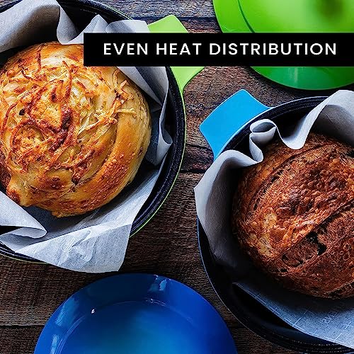 Granitestone Lightweight 6.5 Qt Dutch Oven Pot with Lid, Nonstick Dutch Oven Set, 10 in 1 Enamel Stock Pot/Cooking Pot & Dutch Oven for Sourdough Bread Baking, Dutch Ovens, Oven/Dishwasher Safe-Black - Thumbnail 6