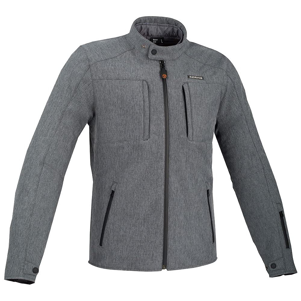 Blouson moto Carver BERING gris pour rouler protégé