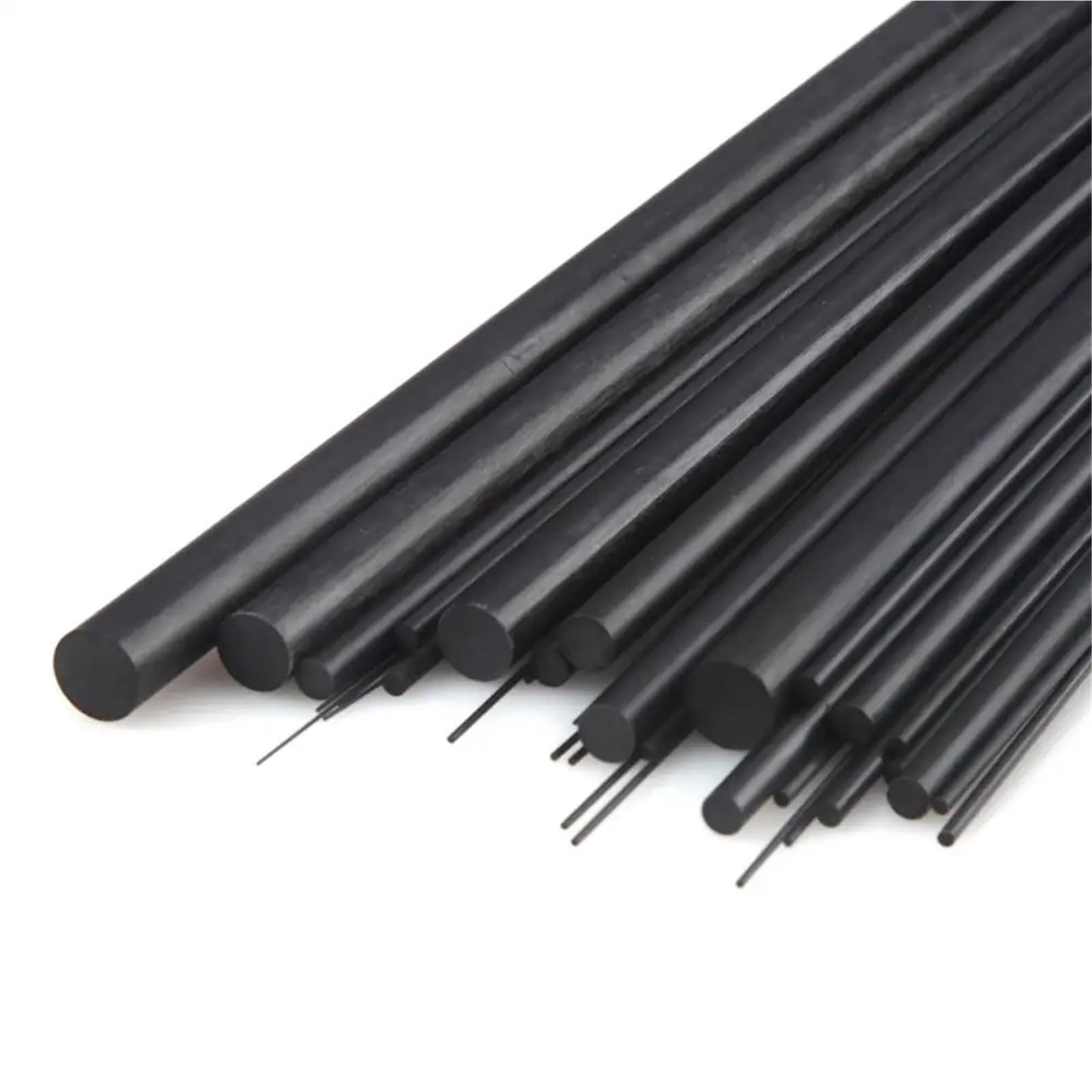 Lot de 5 ou 10 tiges Rondes Solides en Carbone universelles, diamètre: 1mm, 2mm, 3mm, 4mm, 5mm, 6mm, 7mm, 8mm, 11mm, 12mm, Longueur: 500mm, compatibles avec Les Accessoires de Jouets.(4.5mm x 10pcs)
