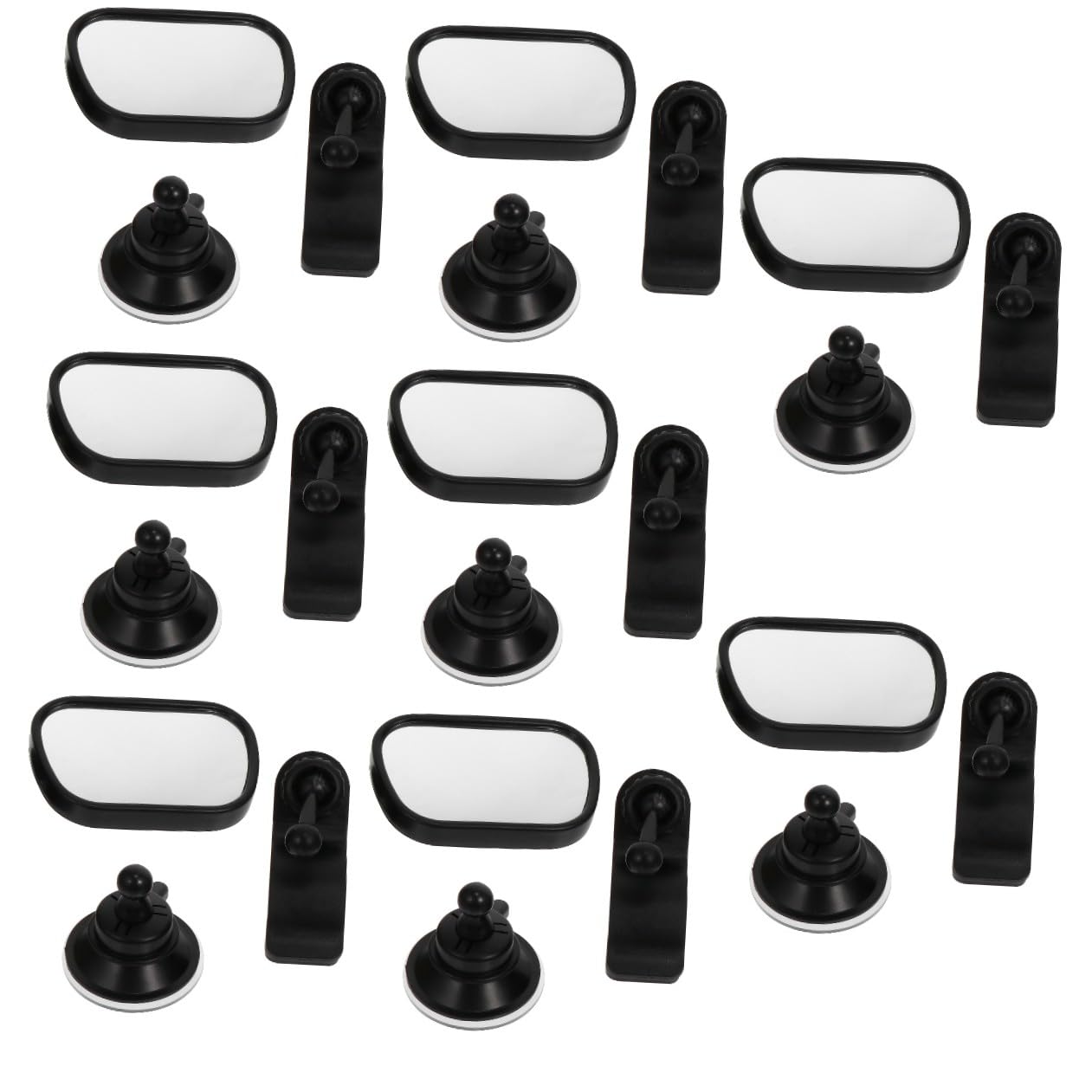 Yardwe 8 Ensembles Rétroviseur Garçon Fille Ajustable pour Voiture Miroir Observation Garçon Fille avec Clip Résistance Aux Chocs Sécurisée Arrière pour Parents