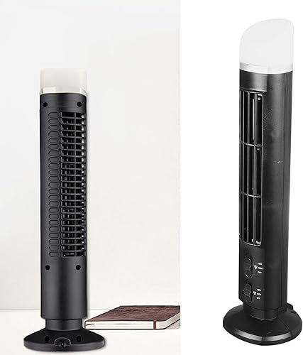 Miniatura 9 de HURRISE Ventilador de torre sin aspas, ventiladores oscilantes para interiores, ventilador oscilante de 90 grados, silencioso ventilador de