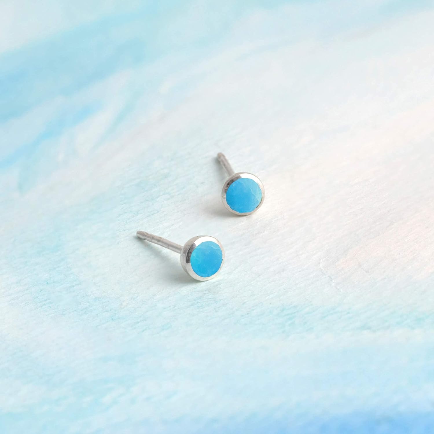 Boma Jewelry Sterling Silver Mini Circle Stud Earrings - Image 3