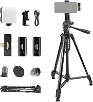 Vista 13 de NEEWER PA992 - Trípode para selfie stick de 57.9 pulgadas compatible con iPhone Samsung Android, soporte de metal portátil ligero para teléfono