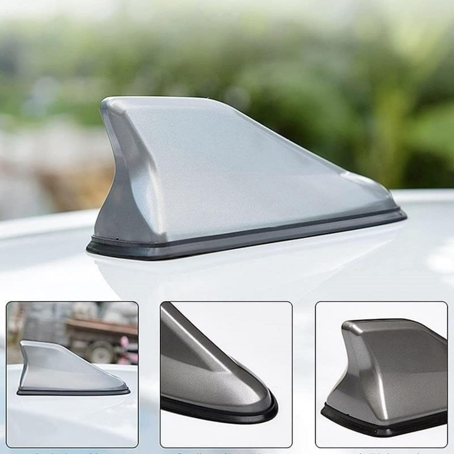 Roof mount antenna, Car Shark Fin Antenna for E60 E61 E62 E70 E87 E90 E91 E92 E93 M3 M5 E36 E46, AM/FM/DAB Radio Aerial Mast Enhanced Signal Accessories,E(F)
