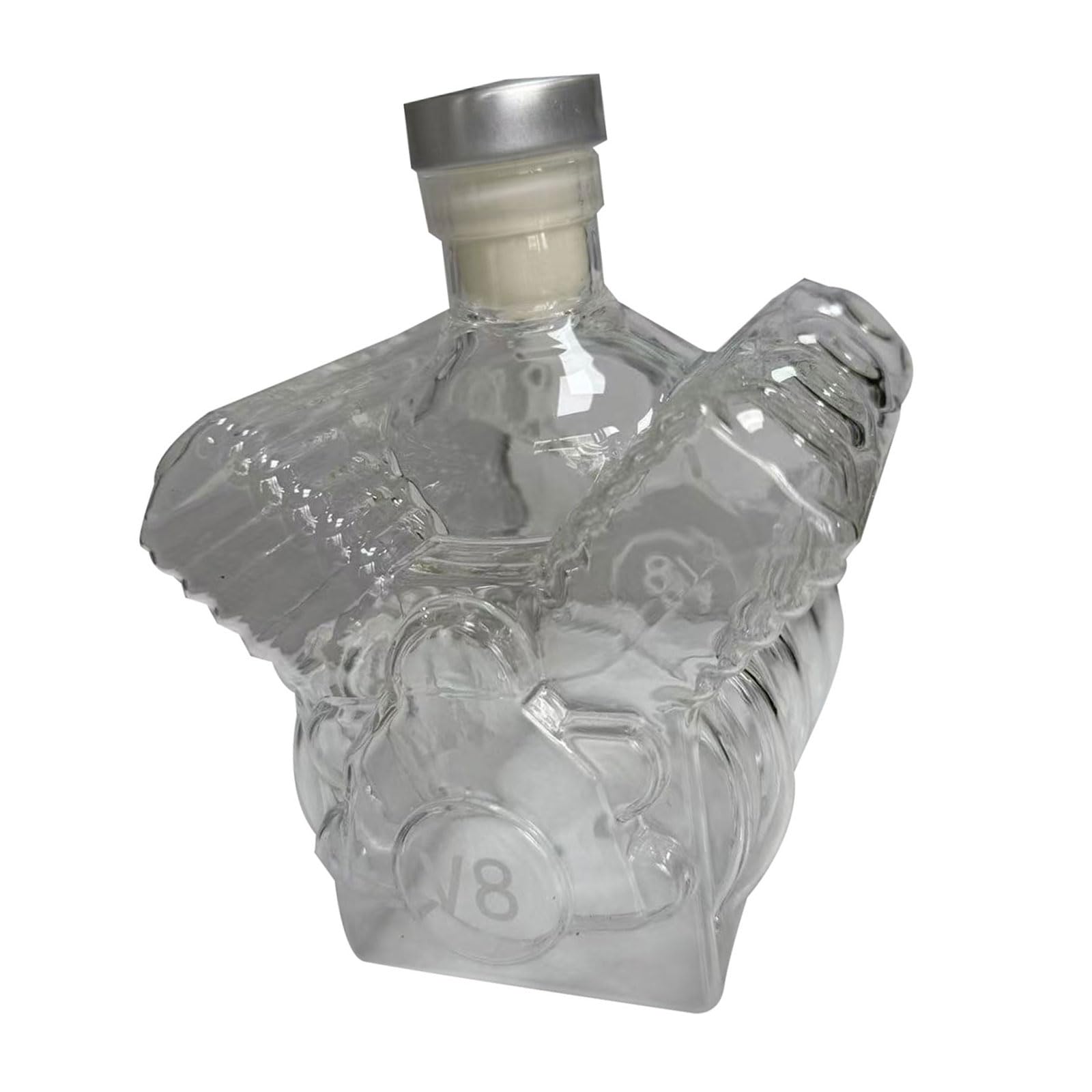 Qisuw Engine Whiskeys Decanter Glass Bottle Perfect for Gifting Collectors and Use in Parties to Enhances Drinking Glass Bottle