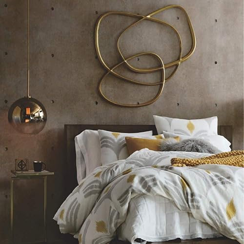 Miniatura 4 de H XD GLOBAL Lámpara colgante de cristal de color degradado, moderna lámpara colgante de cristal (oro, 7.9in)