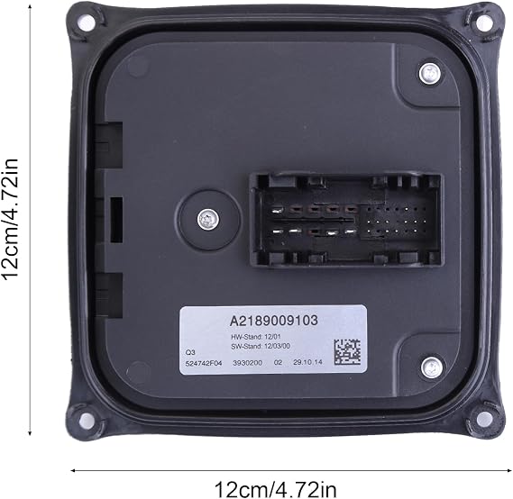 2PCS Xenon HID Ballast Headlight Control Unit Module for Mercedes-Benz C Class W204 2010-2014, for CLS Class W218 2011-2014, HID Headlight Headlamp Ballast Replace A2189000002 A2189009901 A2189009103