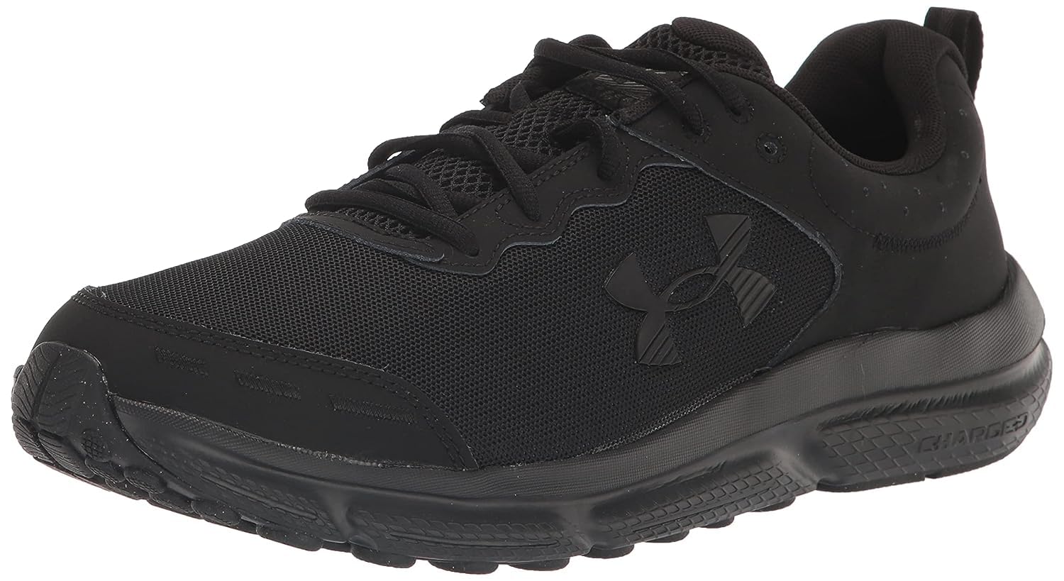 Under Armour Men's Black Sneakers, 7 Uk, Charged Assert Running Trainers