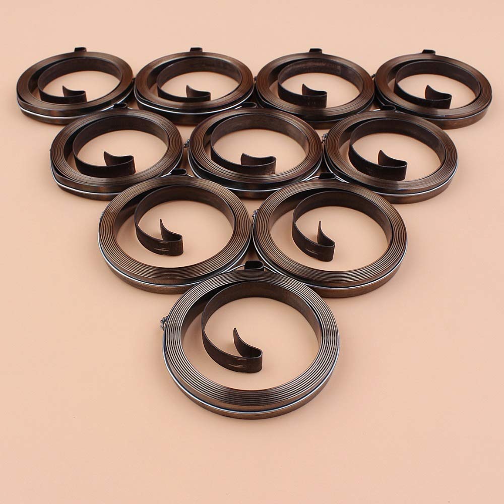 10 unids/lote resorte de arranque de tracción de rebobinado para HONDA GX270 GX240 GX390 GX340 188F piezas de generador de cortacésped de gas de 4 ciclos 28442-ZE2-W01