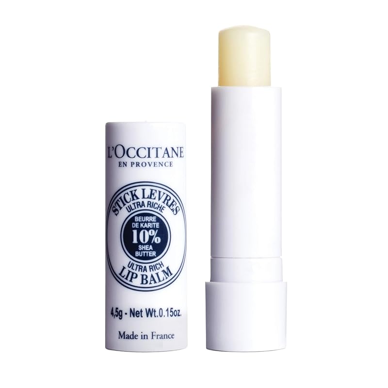 L'OCCITANE Bálsamo Labial em Bastão com 10% de Manteiga de Karité Orgânica, 4,5 g