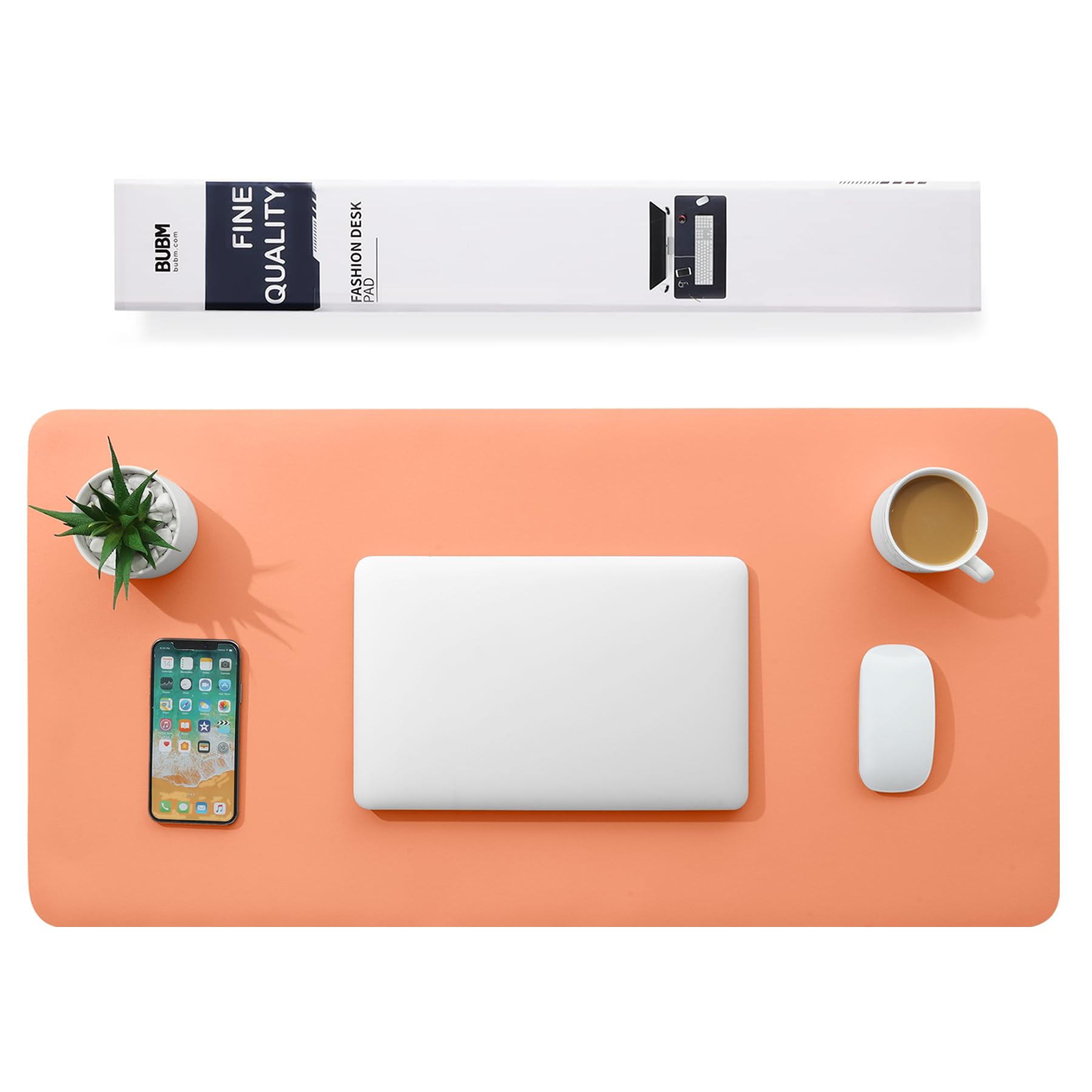 Multifunktionales Office Mauspad,BUBM 90x43cm wasserdichte Schreibtischunterlage aus PU-Leder,Ultradünnes Mousepad,rutschfeste Schreibtischmatte, für Büro und Zuhause