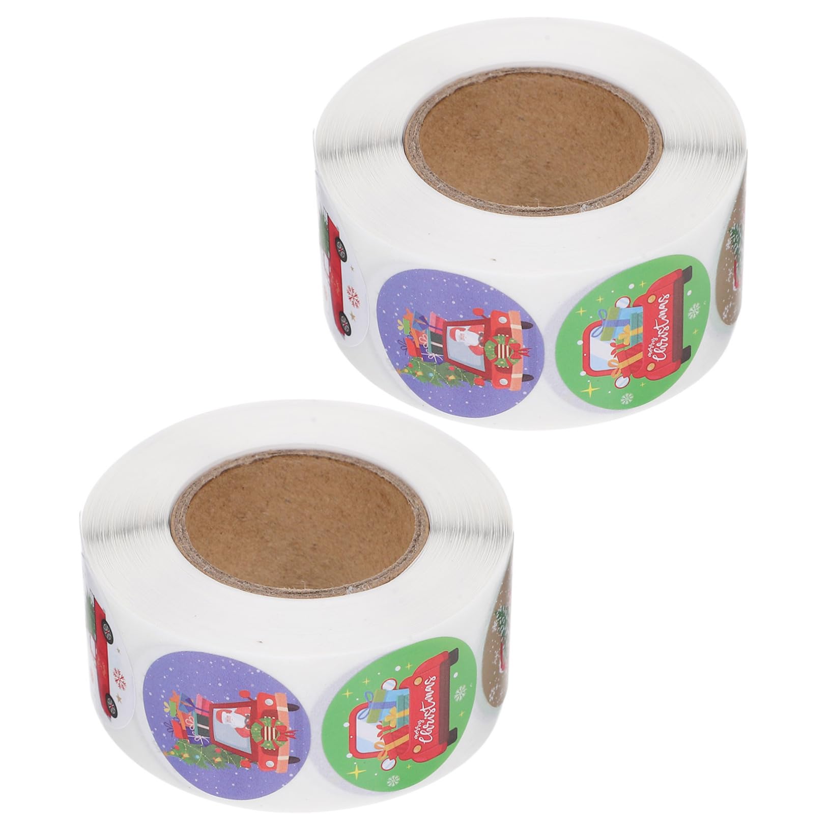 15rotoli Adesivi Natalizi Decorativi Per Confezioni Sticker Per Incartamenti Festivi Facili Applicare e Rimuovere Per Scatole Sacchetti