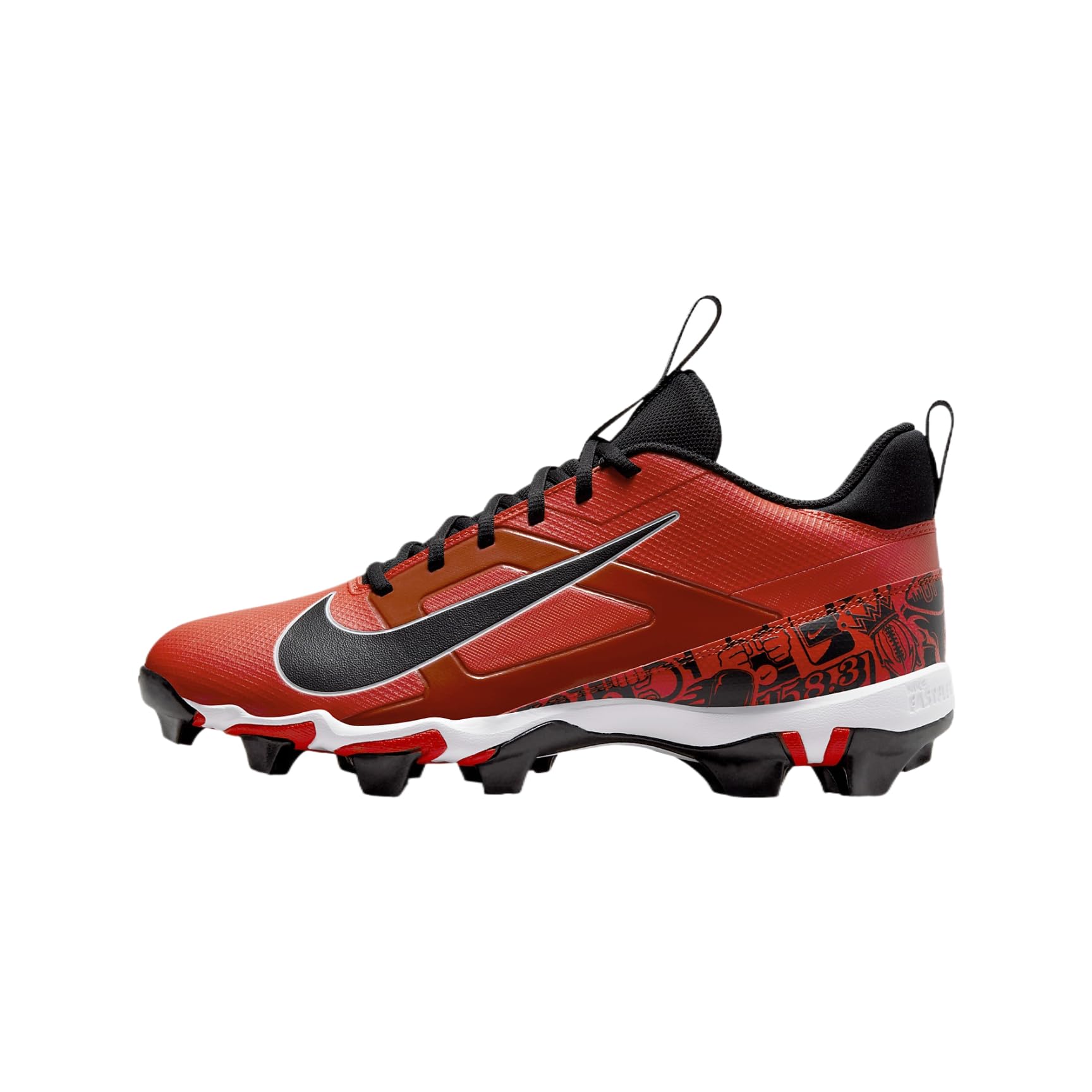 Nike Alpha Menace 4 Shark NRG Football Cleats (FQ4536-600, Picante Red/White/Black)