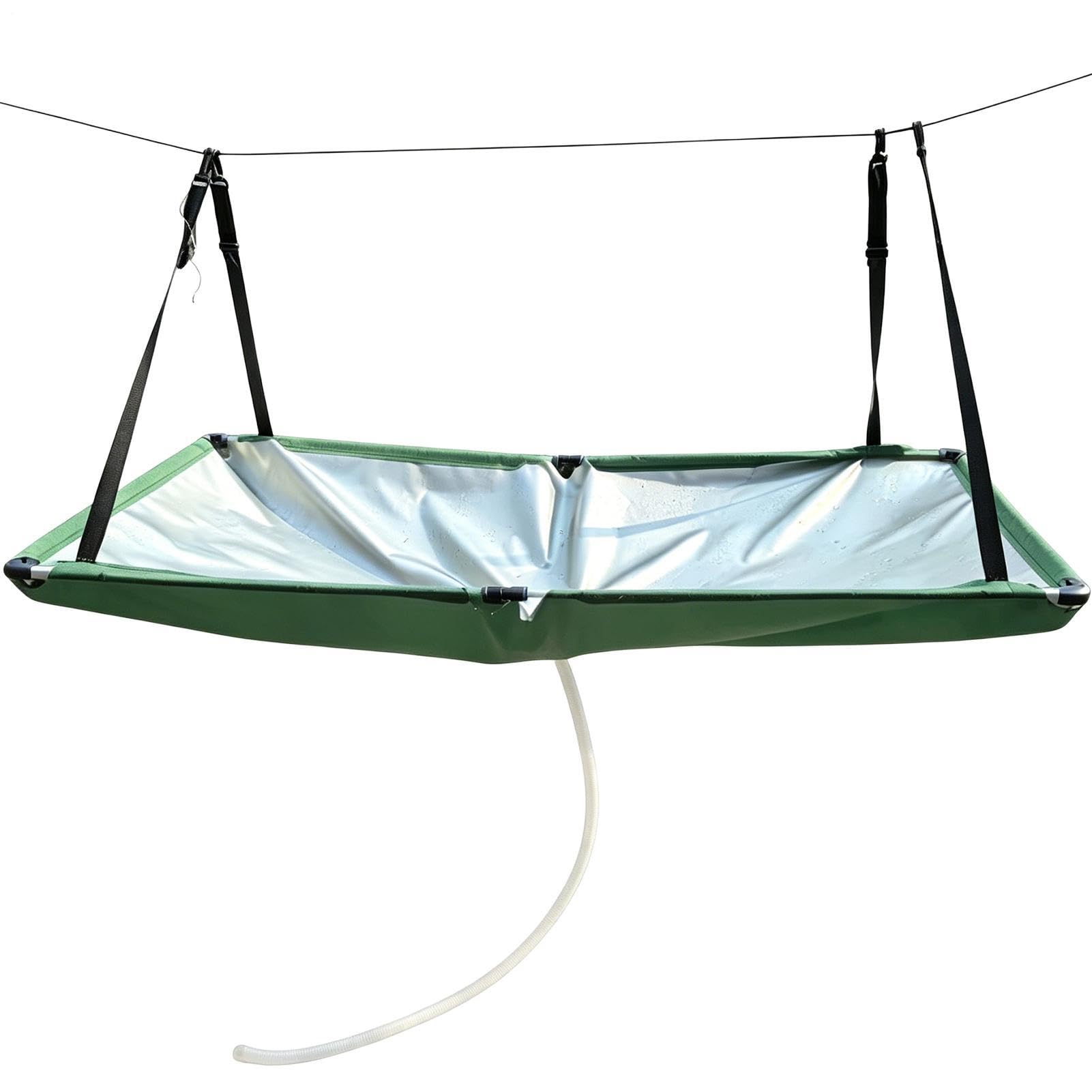 Rainwater Collection Barrel Cloth - Portable Downspout Harvester Tank, Garden Rain Collector with Filtration Hose, High-Capacity Catchment Reservoir, Folding Lawn Filtration Canvas for Greenhouse