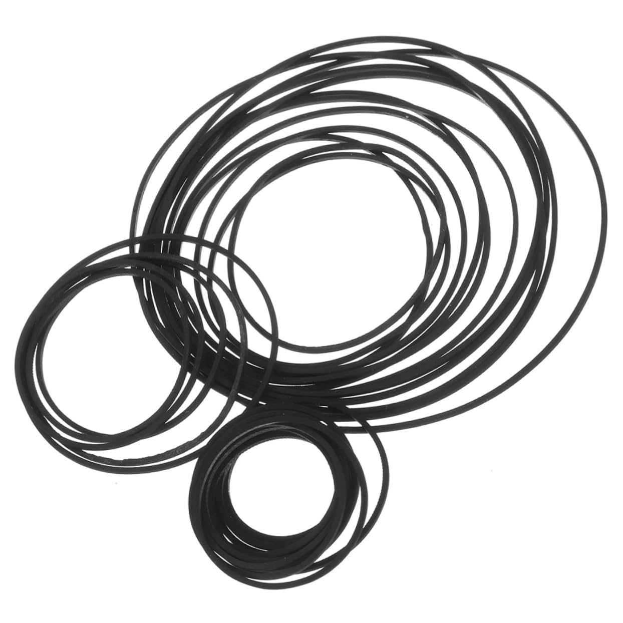 Totority 90pcs Cassette Rubber Belts Cassette Player Belts Replacement 1mm Square Tape Machine for Recorder