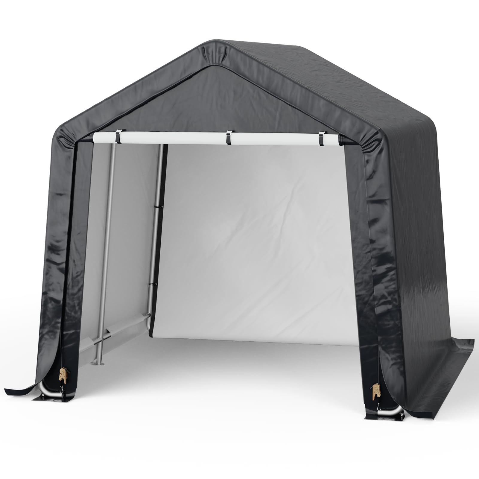 XEMQENER 8x8 FT Large Garden Bike Storage Shed