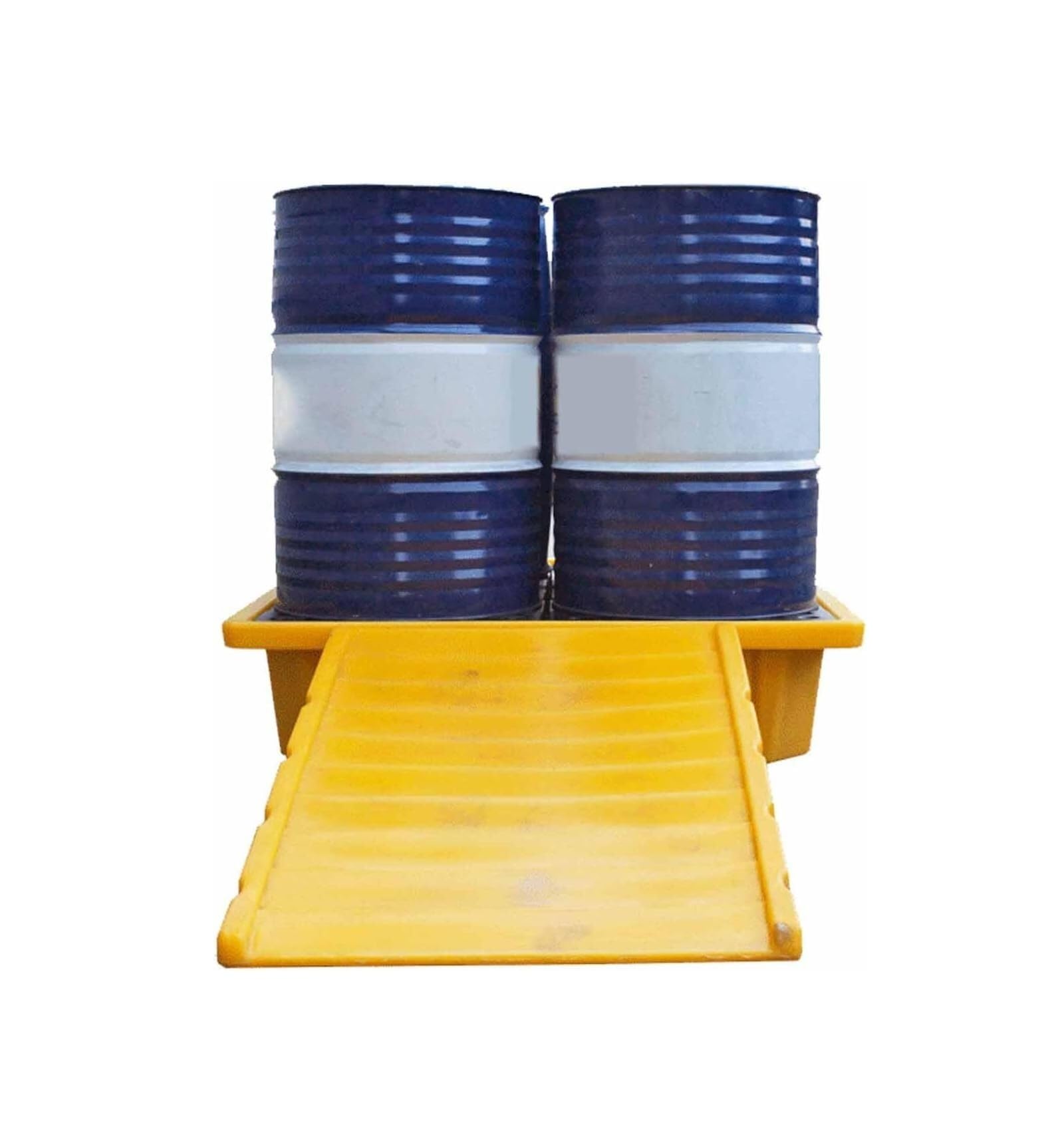 Wytrzymała rampa do palet z HDPE o wysokości 150 mm do przenoszenia beczek o pojemności 55 galonów, długość 1200 mm, pojemność 1500 funtów, 1 szt.(80x30x120cm)