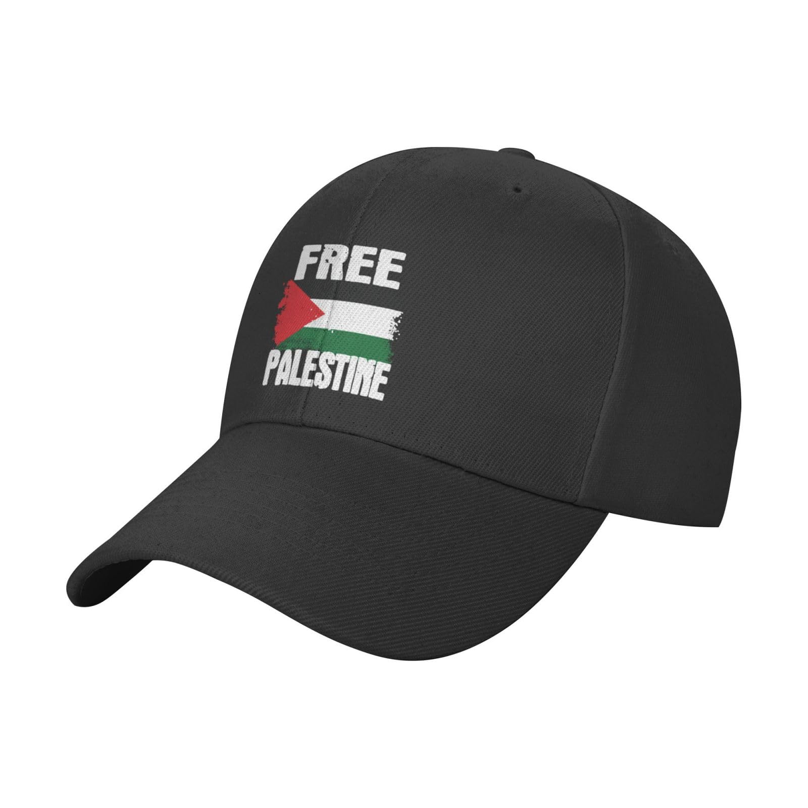 KWQDOZF Palestine Flag Hat Men's Vintage Baseball Cap Low Profile Trucker Hat Funny Black Hats Adjustable