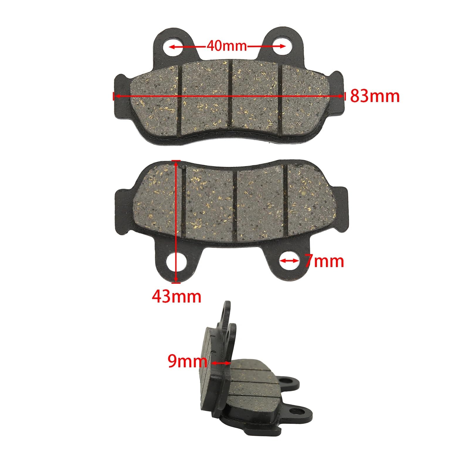 Compatibile Con Pgo Per T-Rex 110 1999 2000 2001 2002 2003 2004 2005 2006 Pezzi Di Ricambio Per Moto Kit Pastiglie Freno Anteriori Pastiglie Freno Moto