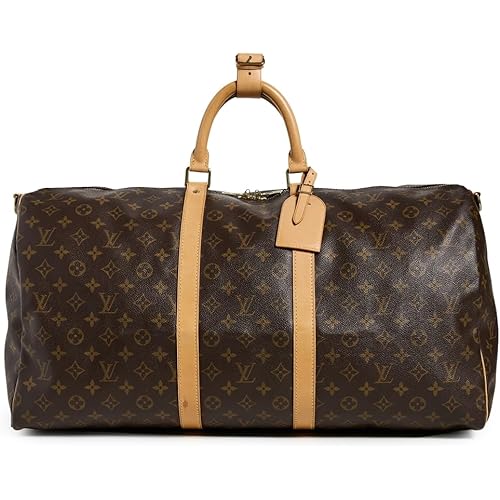 Louis Vuitton Women's Pre-Loved Monogram Keepall Bandouliere 55 Duffle, Brown, One Size