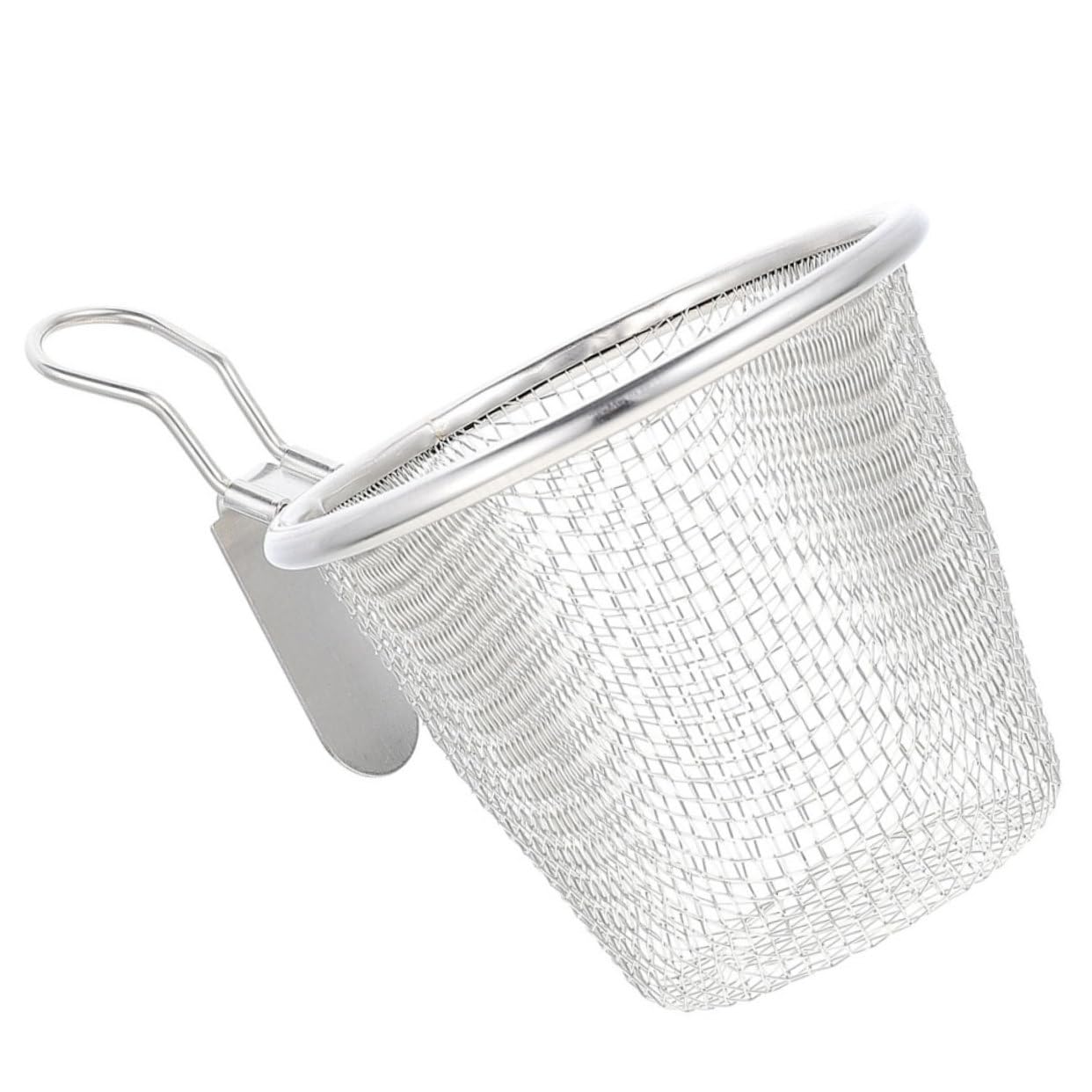 Colador de Malla de Acero Inoxidable con Cuchara y función de Espumadera para Pasta, freír y tamizar Fino en la Cocina