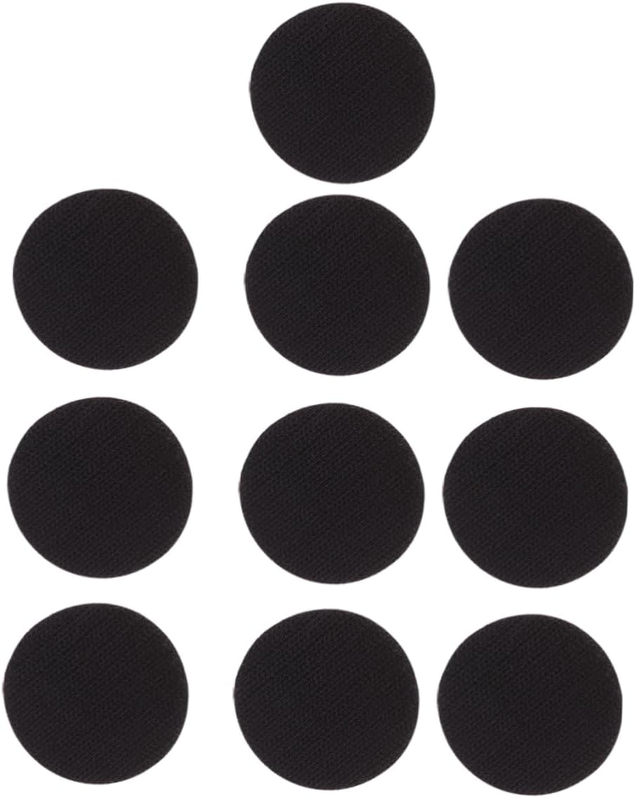 Lurrose 60 Sets Self-Adhesive Circle Stickers with Double-Sided Tape Dots Heavy Duty Straps Adhesive for Home Office Round Hook Loop Mounting Tape