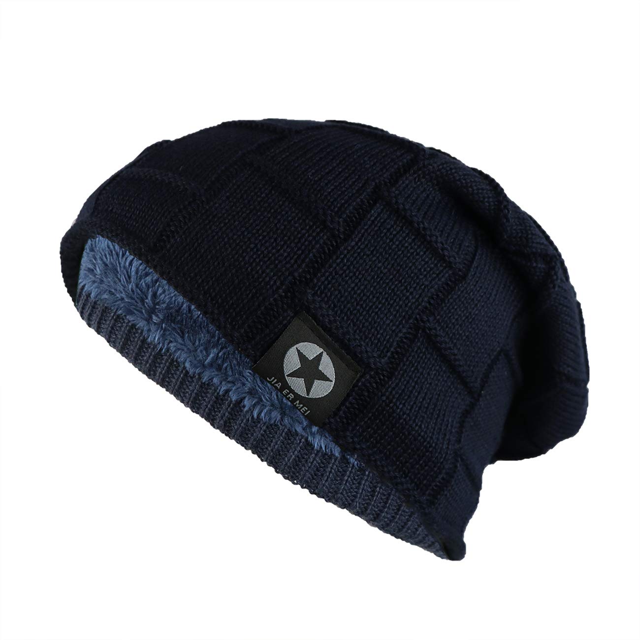 iSWEVEN Fashionable Winter Beanie Woolen Cap for Mens (40_47, Free Size)-image-12