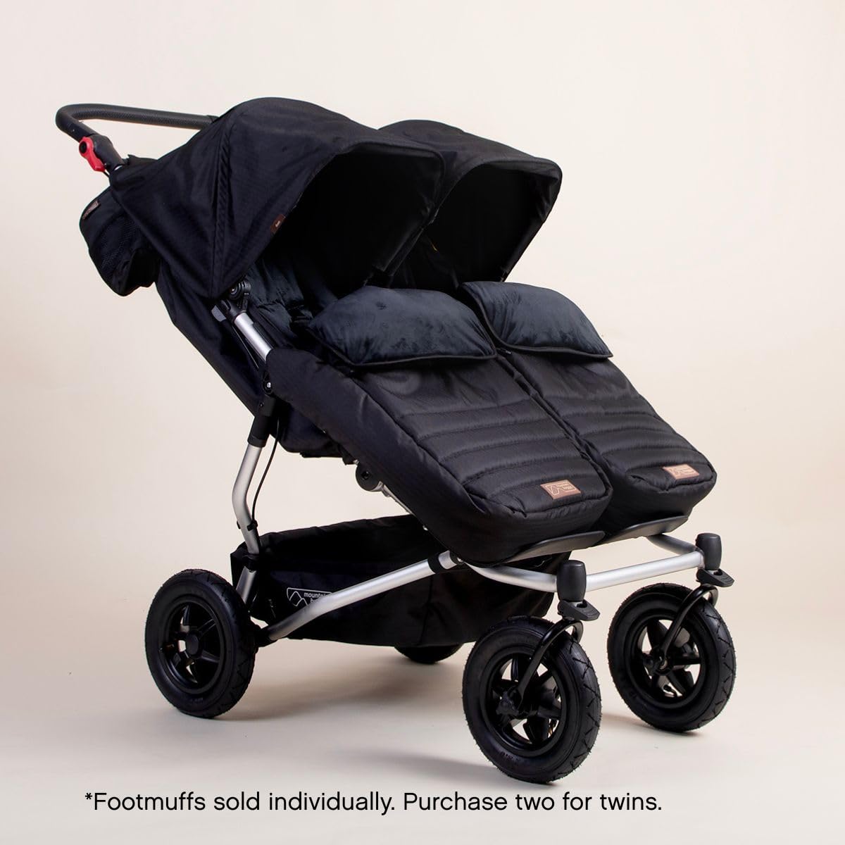 Fußsack für Mountain Buggy heritage V4 Urban Jungle Terrain Duet + Swift caviar