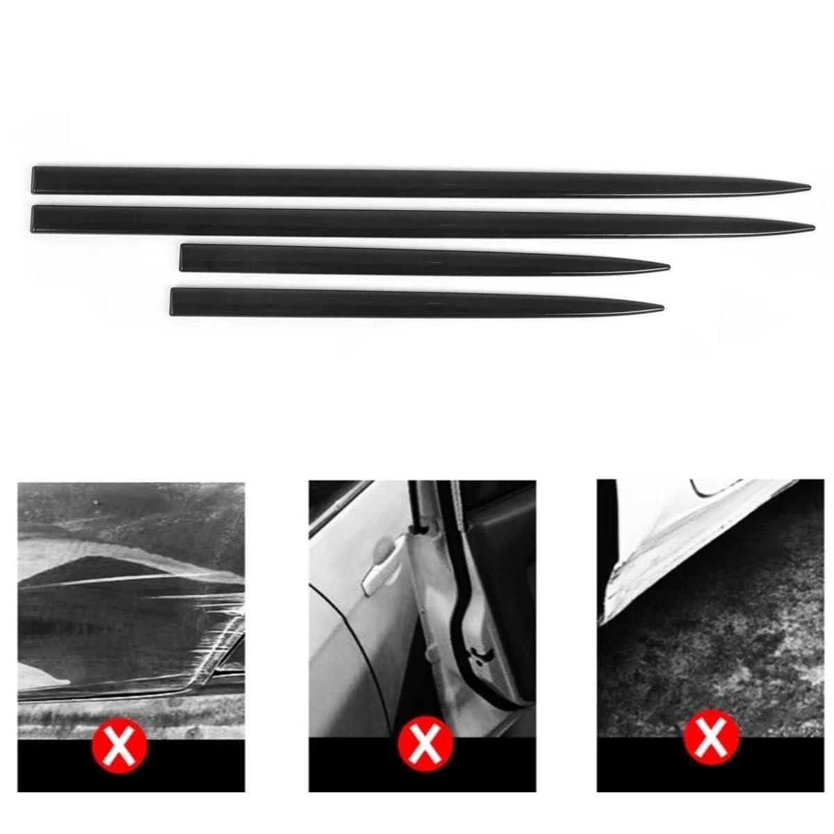 4 Piezas Protector de Puerta de Coche para Cupra Formentor 2024-2026, Tiras Anticolisión Carrocería Molduras Proteccion Puertas Accesorios de Coche,Black