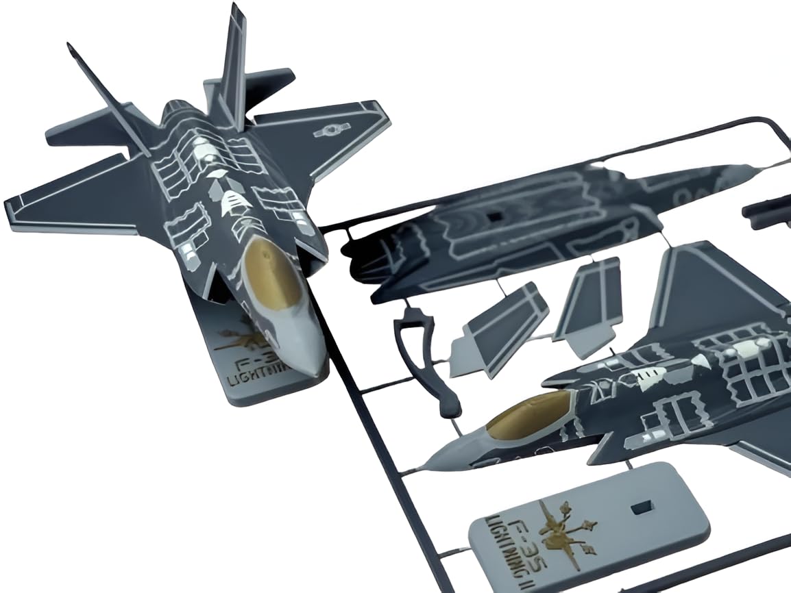 3D CUBES F-35 Lightning II B Version US Marine Fighter Aircraft Model Kit, 1:72 Scale, Display Stand-image-47