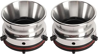 1 Pair Nab Hub Adapters, 10in Reel to Reel Tape Recorders Nab Reel Hub Adapters for Studer, for Akai, for Teac Aluminium Nab Hub Device (Silver)