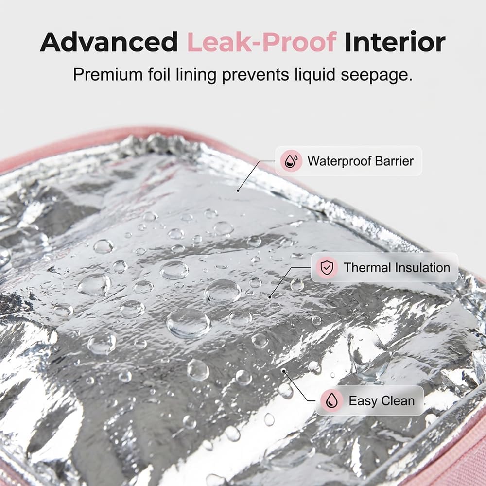 Family Size 4 Compartment Drink Bag, Multiple Tumbler Carrier Caddy with Adjustable Strap, Insulated Drink Bottle Carriers for Hiking Sports Family Outings (Black) - 5