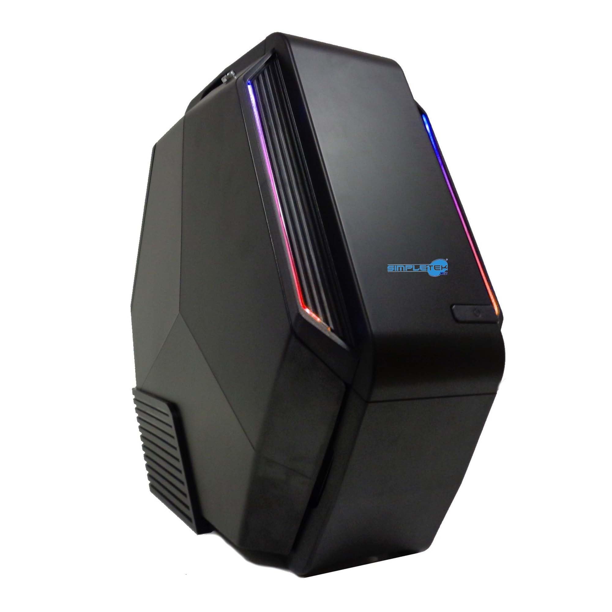 Caja Micro ATX Hexagonal con Ventilación LED y Conexión USB 3.0 Superior 7