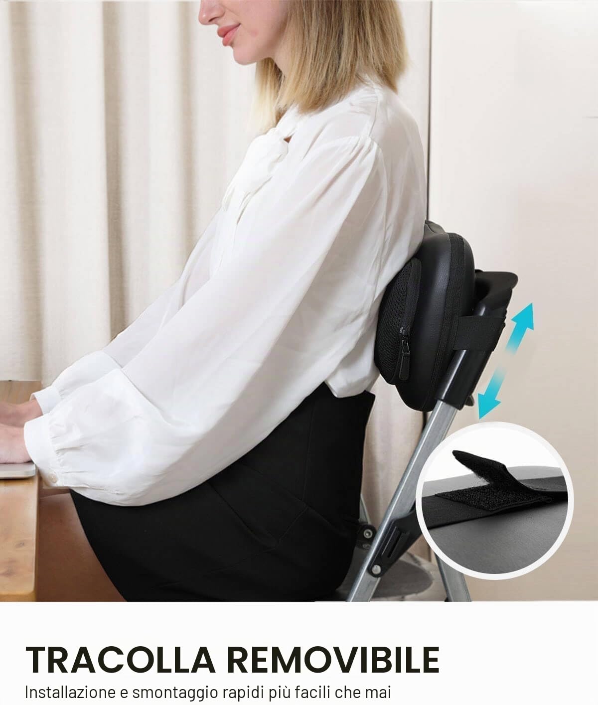 ALLJOY Cuscino Massaggiante Shiatsu, Massaggiatore Schiena Cervicale e Collo Riscaldante, 4 Massaggio Nodi e 3 Modalità, Regalo per Donne/Uomini, Portatile Massaggiatore per Auto da Ufficio a Casa