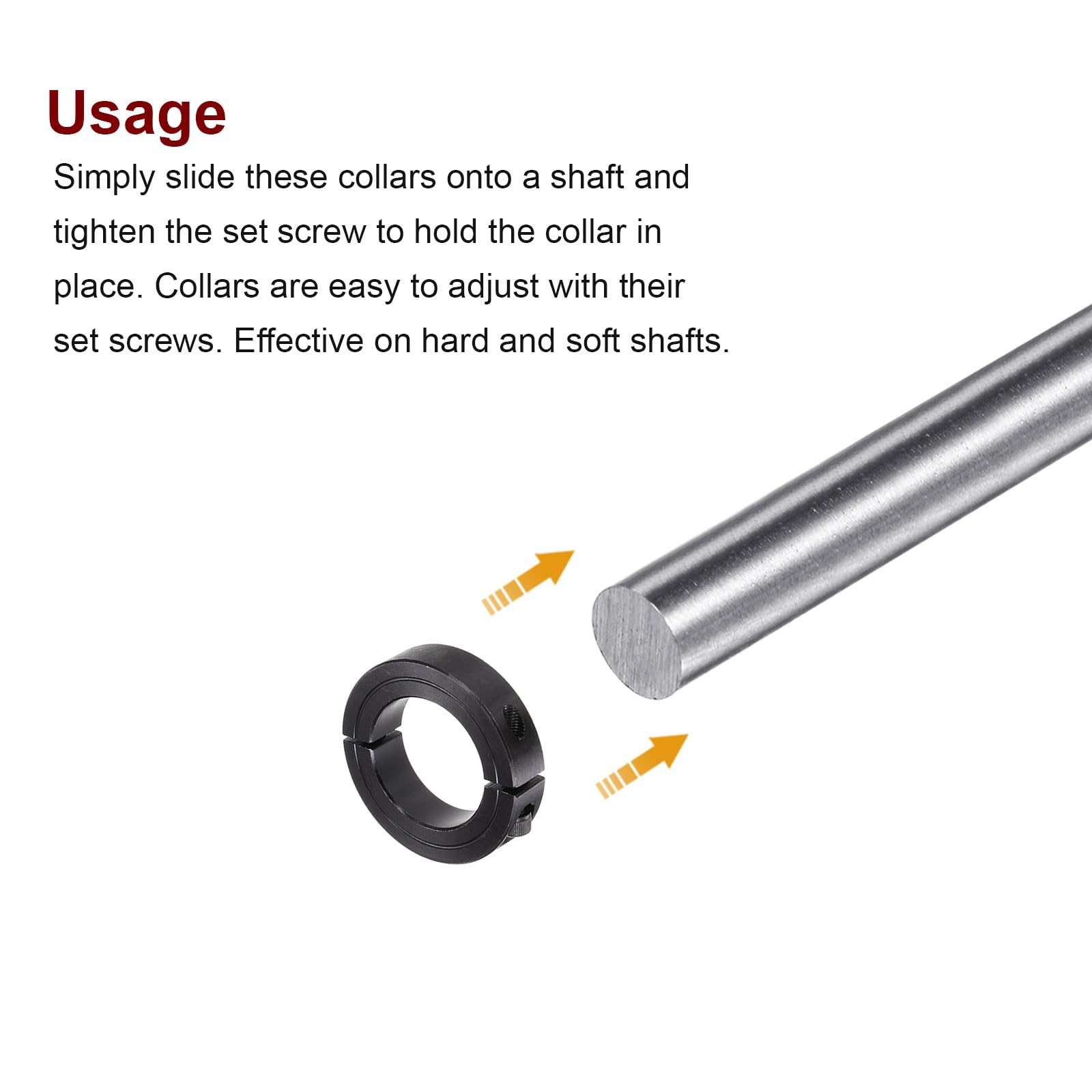 Sourcing Map Set Of 10 Fixing Screw Collars Inner Diameter 5