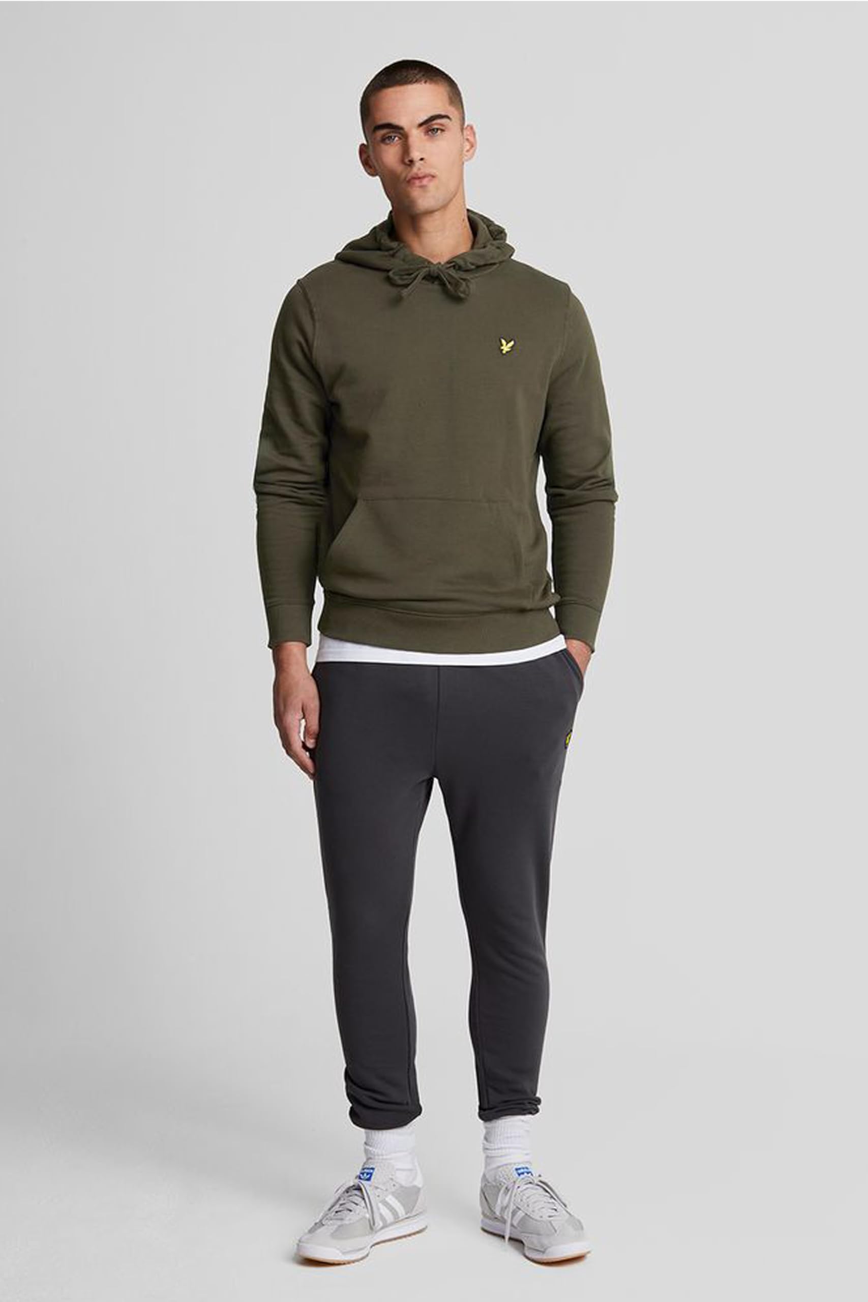 Lyle&Scott Felpa Cappuccio ML416VOG 626 Bianco