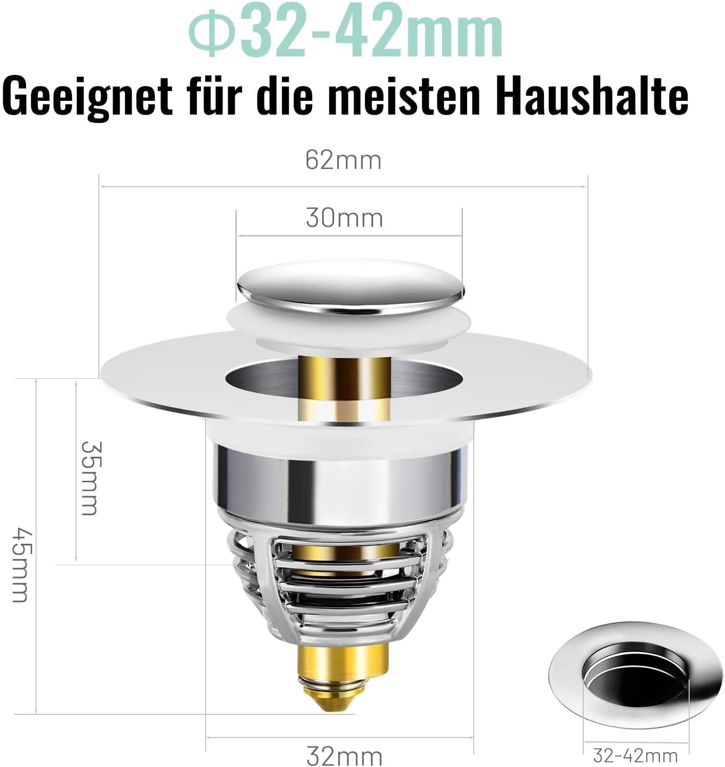 Lefolyó dugó részletei