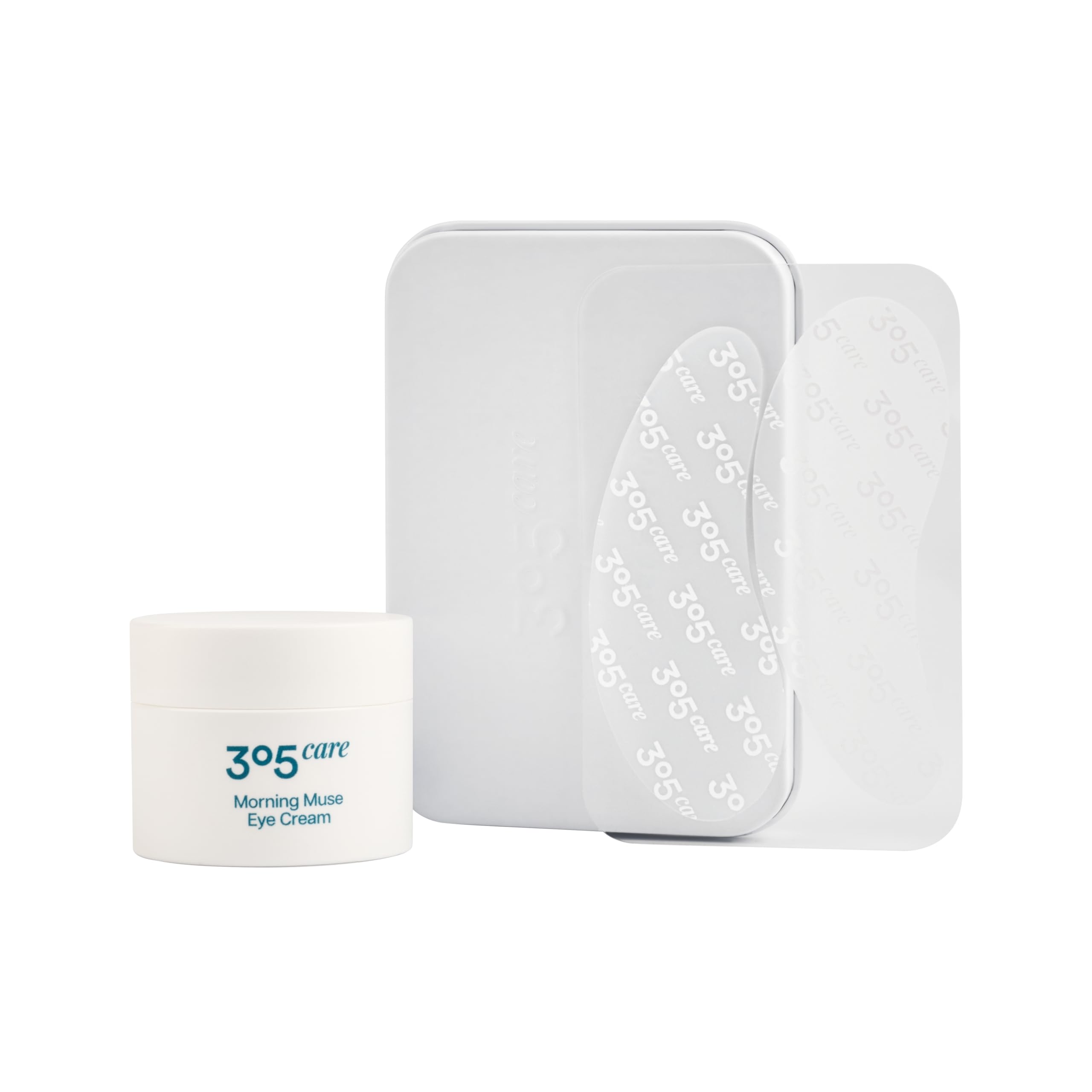 Morning Glow Eyecare Duo, Augencreme mit wiederverwendbaren Augenpads, Feuchtigkeitsspendende Augenpflege für alle Hauttypen