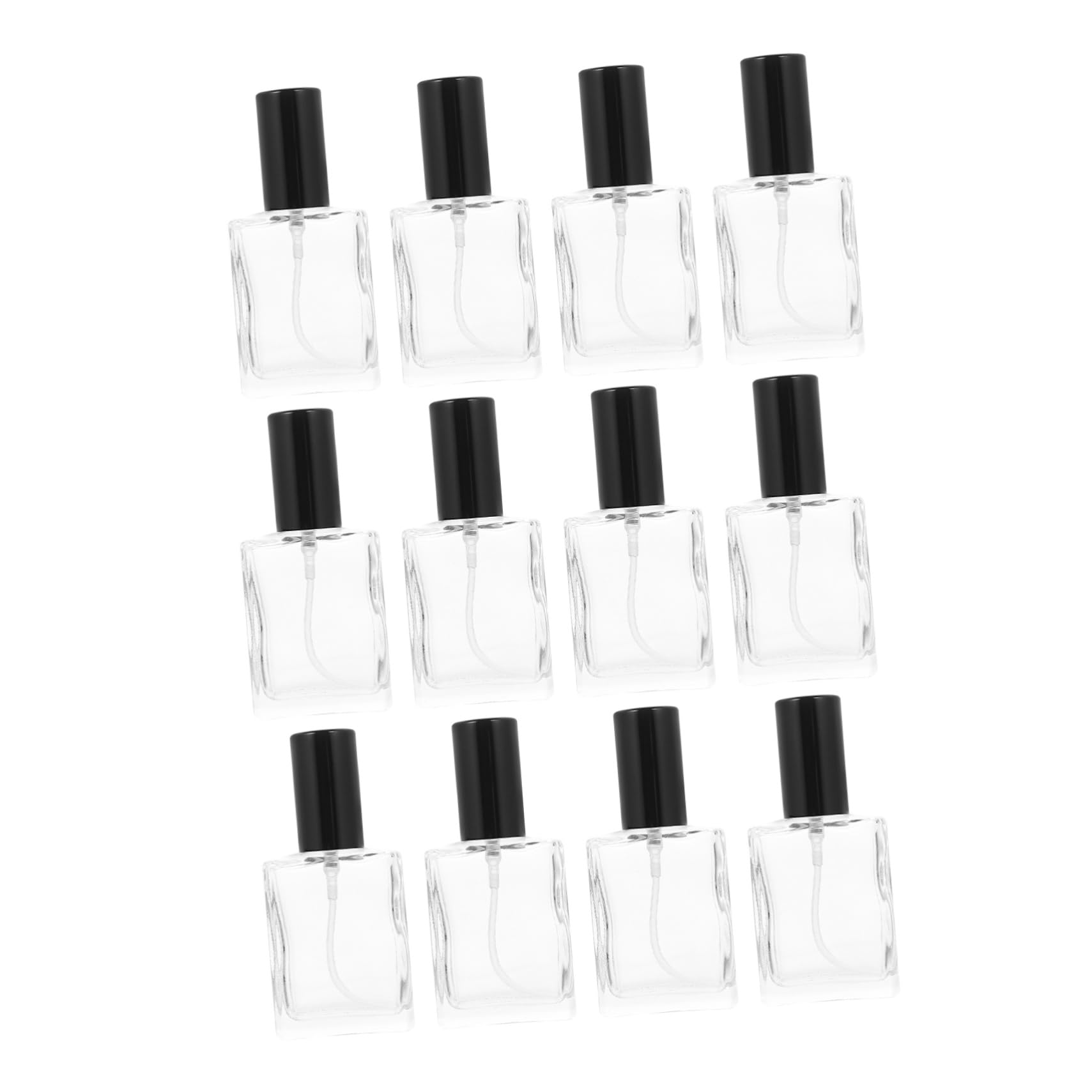 12 Stück Transparente Glas Parfümflaschen 15ml zum Abfüllen