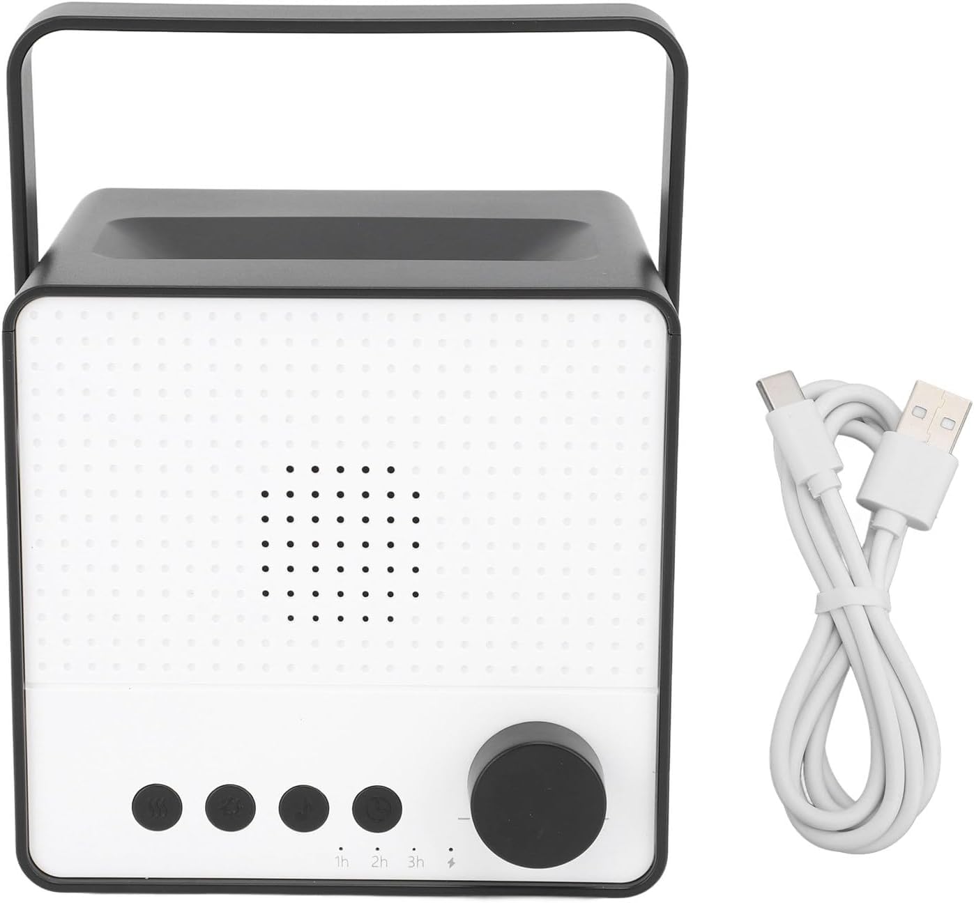 per Uso Domestico Umidificatore a Fiamma, umidificatore Portatile con diffusore di aromi a Rumore Bianco in ABS e Resina for Ufficio