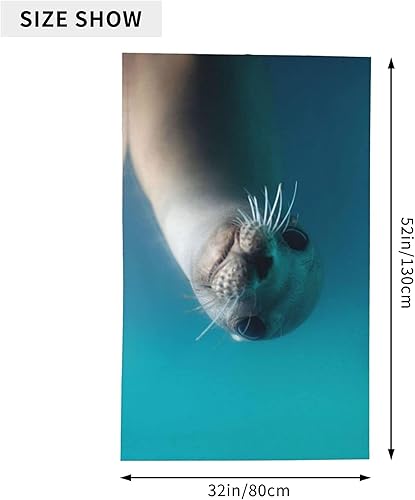 Miniatura 5 de Epushow 1 toalla de playa encantadora Manatee y 1 toalla de playa de león marino