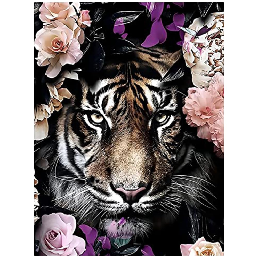 Hiuyavy 9 Diamond Painting Kits, 5D Full Drill Animal Gem Art Kits, Crystal Cross Stitch Craft, Crystal Rhinestone Embroidery Diamond Diy Paintings For Home Wall Decor 30X40cm