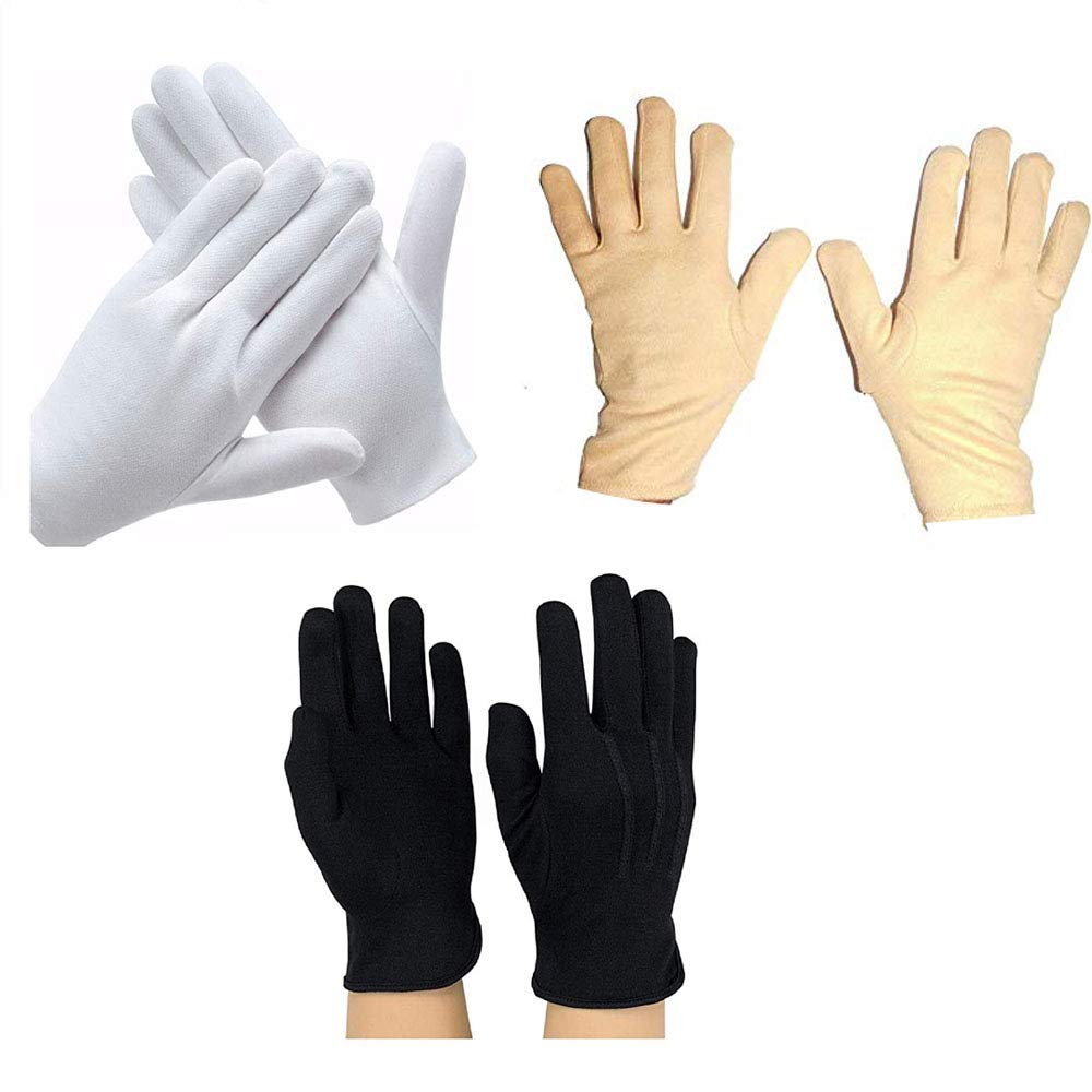 Men's & Women's Cotton Hand Summer Gloves for Protection from Sun Burn/Heat/Pollution Free Size (Pack of 3)-image-29