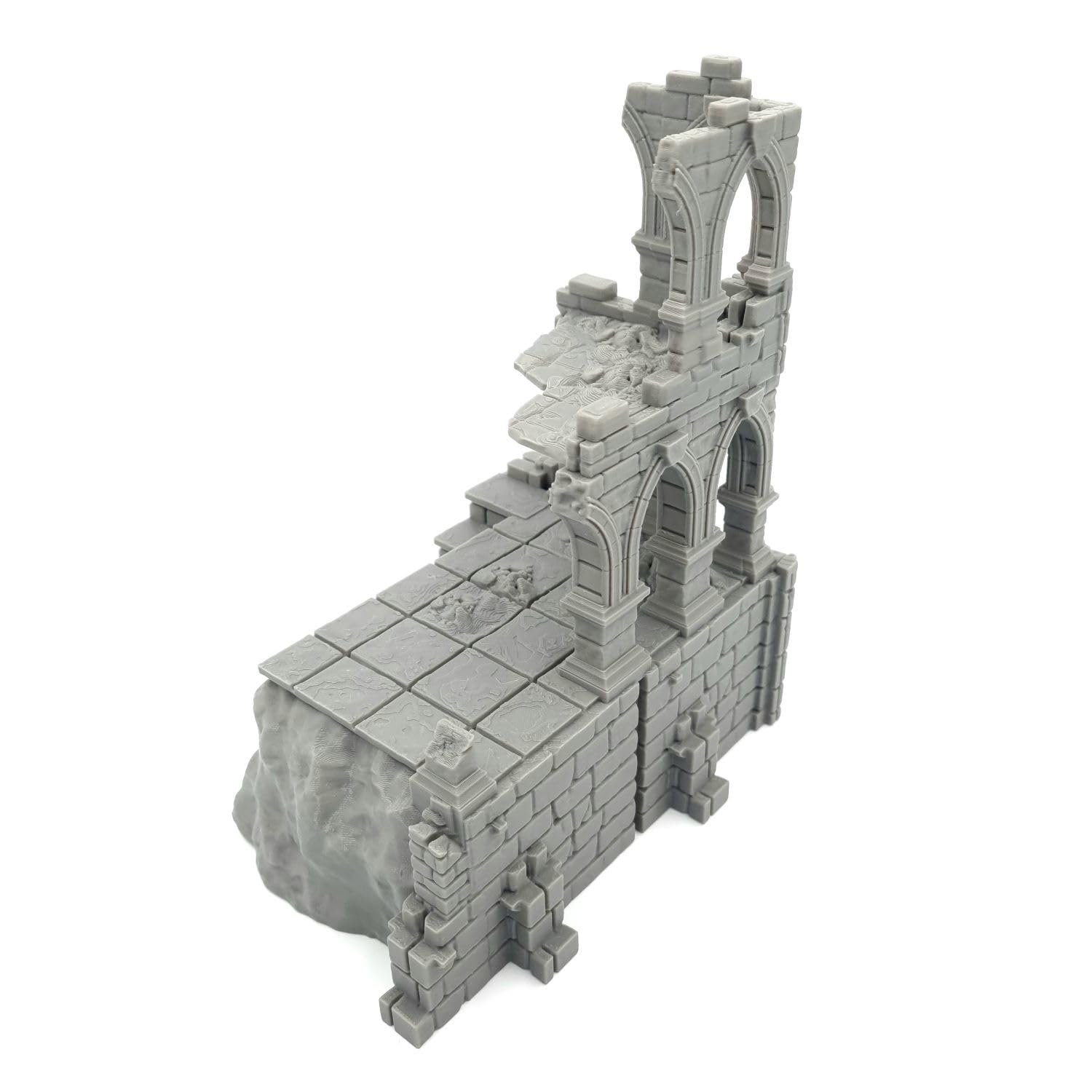 Piliers De Construction Ruinés Pour Wargames – Terrain 28-32 Mm, D&D, Impression 3D (17x17x19 Cm)