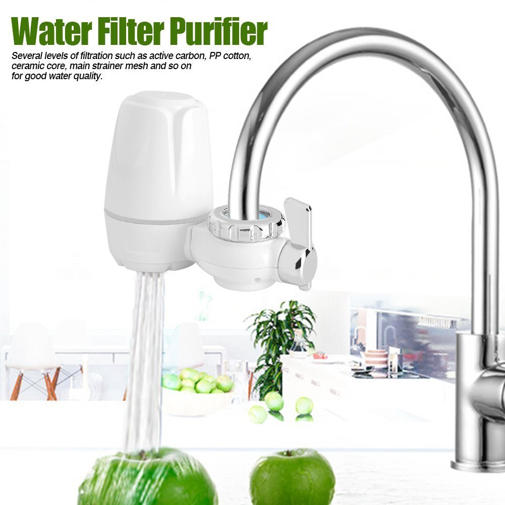 Filtro de agua - Grifo - Filtro de agua - Grifo de cocina - Filtro de agua con núcleo de cerámica lavable - 8 piezas en total para el hogar y la cocina