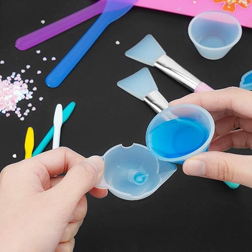 Miniatura 6 de Gartful 9PCS Silicone Mixing Cups Set, Resin Casting Tool Kit, DIY Craft Set for Epoxy, 1pcs 700ml Oversize Measuring Cup, 1pcs 250ml Large and 3pcs