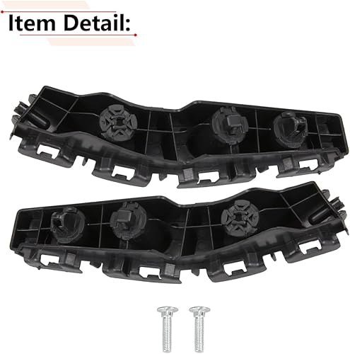 Miniatura 4 de RLB-HILON Soporte de parachoques delantero compatible con Jeep Compass 2011 2012 2013 2014 2015 2016 2017 año, para 5182596AC 5182597AC